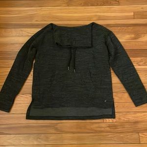 Grey Cowel Neck Sweatshirt